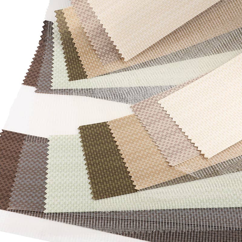 F060 โฮมออฟฟิศผ้ามู่ลี่กึ่งทึบกึ่งทึบสองชั้น